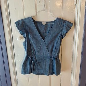 J Crew chambray blouse